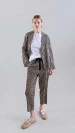 MINI GINGHAM OVERSHIRT BLAZER - Imagen 3