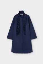 GABARDINA ALGADÓN CON DETALLE DE VOLANTES - Imagen 4