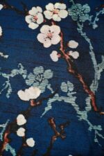 VESTIDO LARGO FLUIDO MANGA GLOBO ”ALMOND BLOSSOM” - Imagen 4