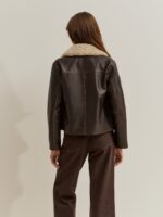 CAZADORA PIEL CUELLO BORREGO - Imagen 2