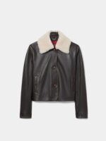 CAZADORA PIEL CUELLO BORREGO - Imagen 3