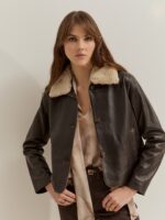 CAZADORA PIEL CUELLO BORREGO - Imagen 5